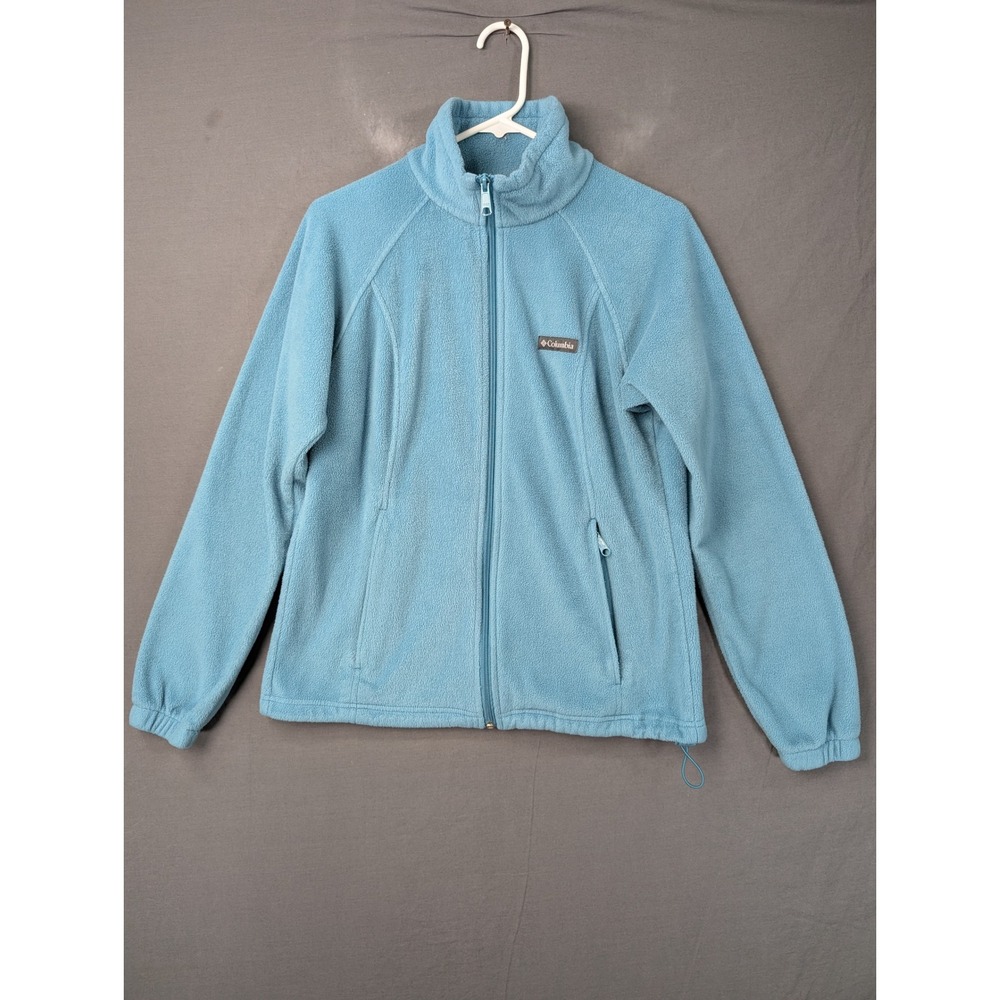 Columbia Womens Benton Springs Full Zip Fleece Jacket Blue Medium 5392